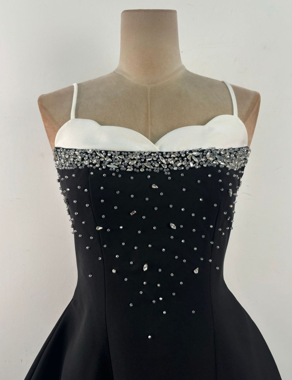 Ladies beading sling dress banquet temperament T-back