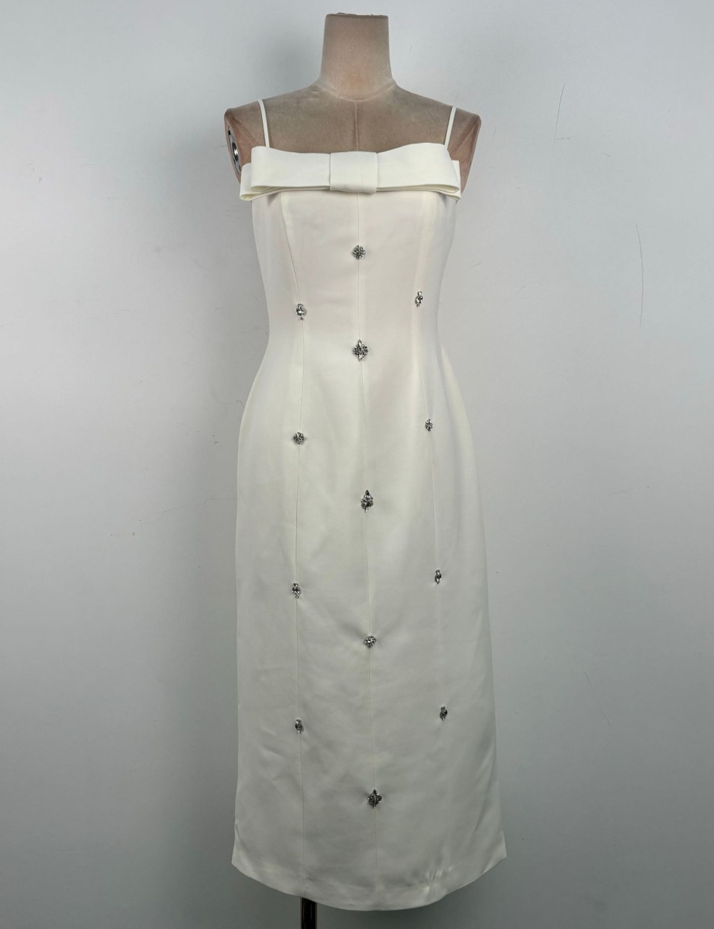 Niche long dress wrapped chest formal dress