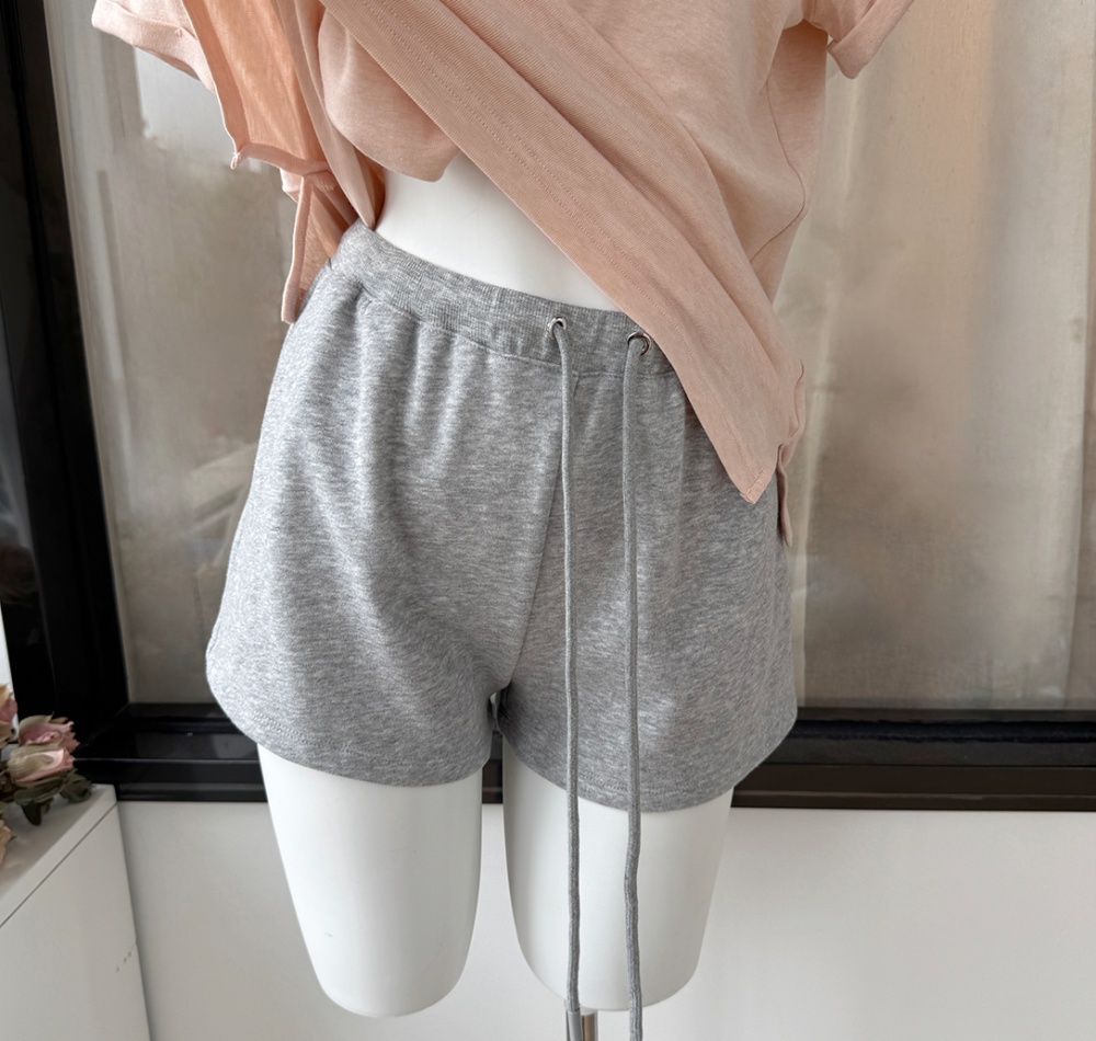 Black loose shorts summer sports casual pants