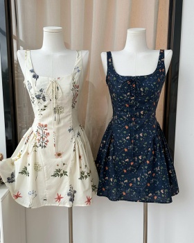 Colors floral slim frenum summer dress for women