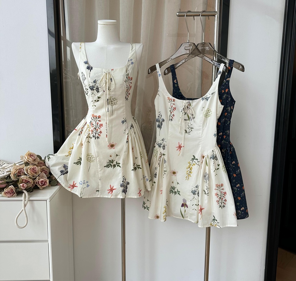 Colors floral slim frenum summer dress for women