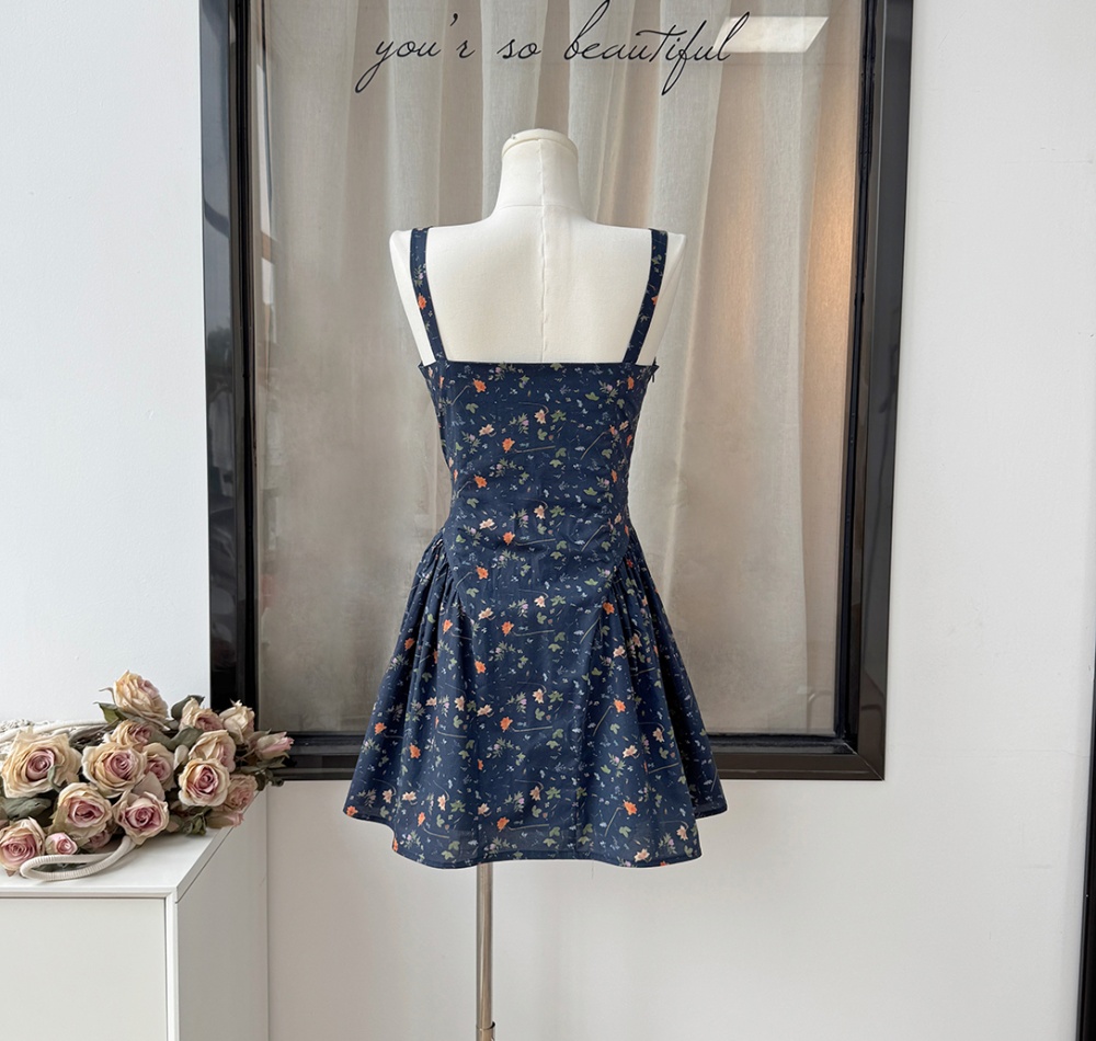 Colors floral slim frenum summer dress for women