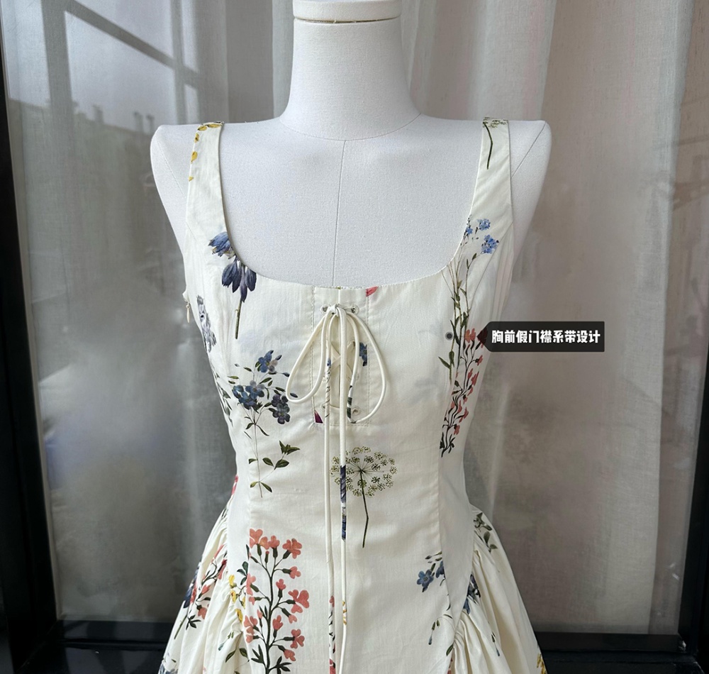 Colors floral slim frenum summer dress for women