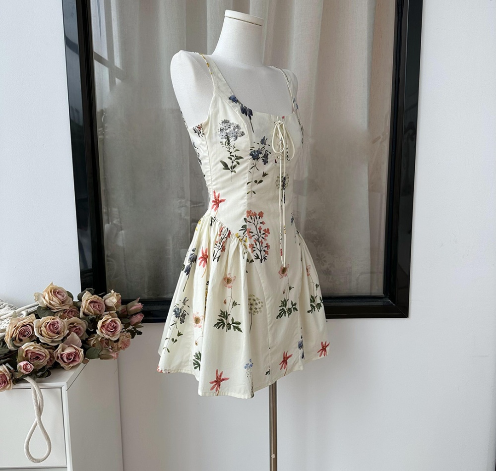 Colors floral slim frenum summer dress for women