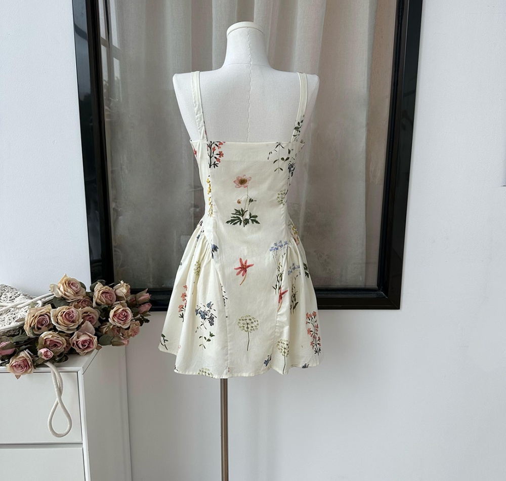 Colors floral slim frenum summer dress for women