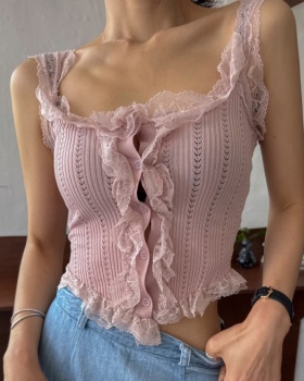 All-match Korean style sweater Western style vest
