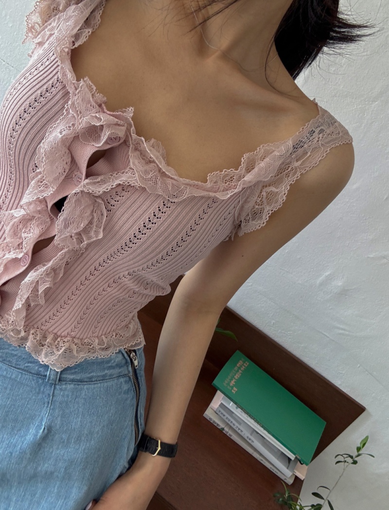 All-match Korean style sweater Western style vest