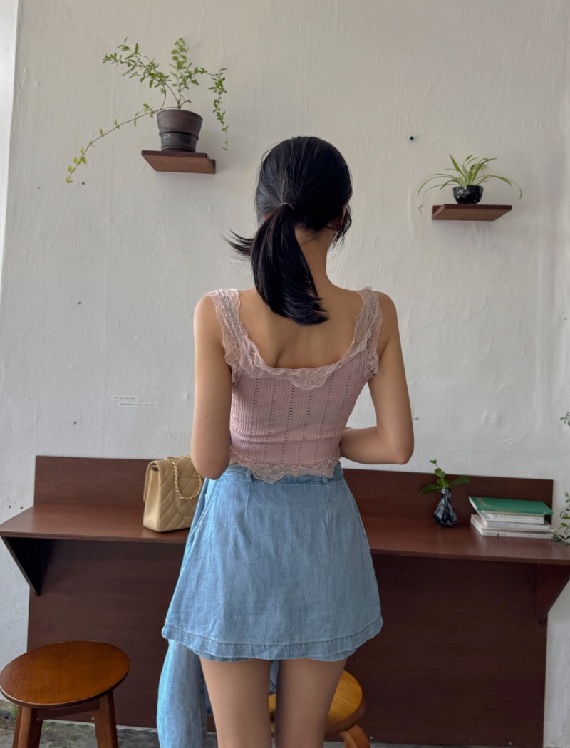 All-match Korean style sweater Western style vest