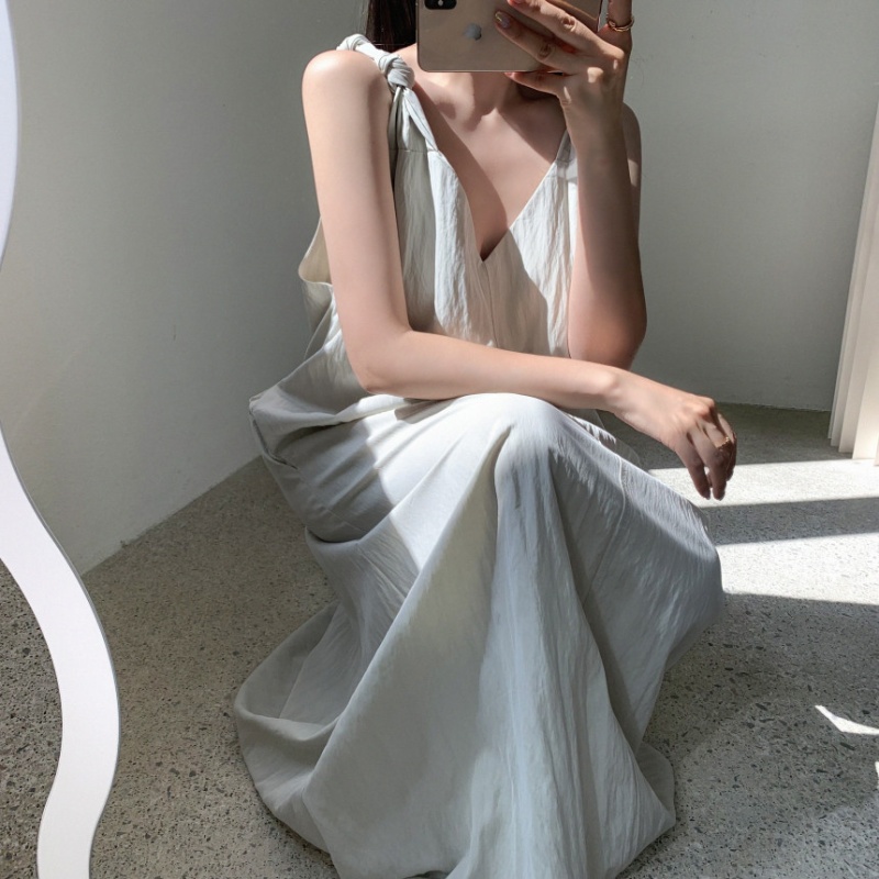 Korean style temperament vest sleeveless all-match dress