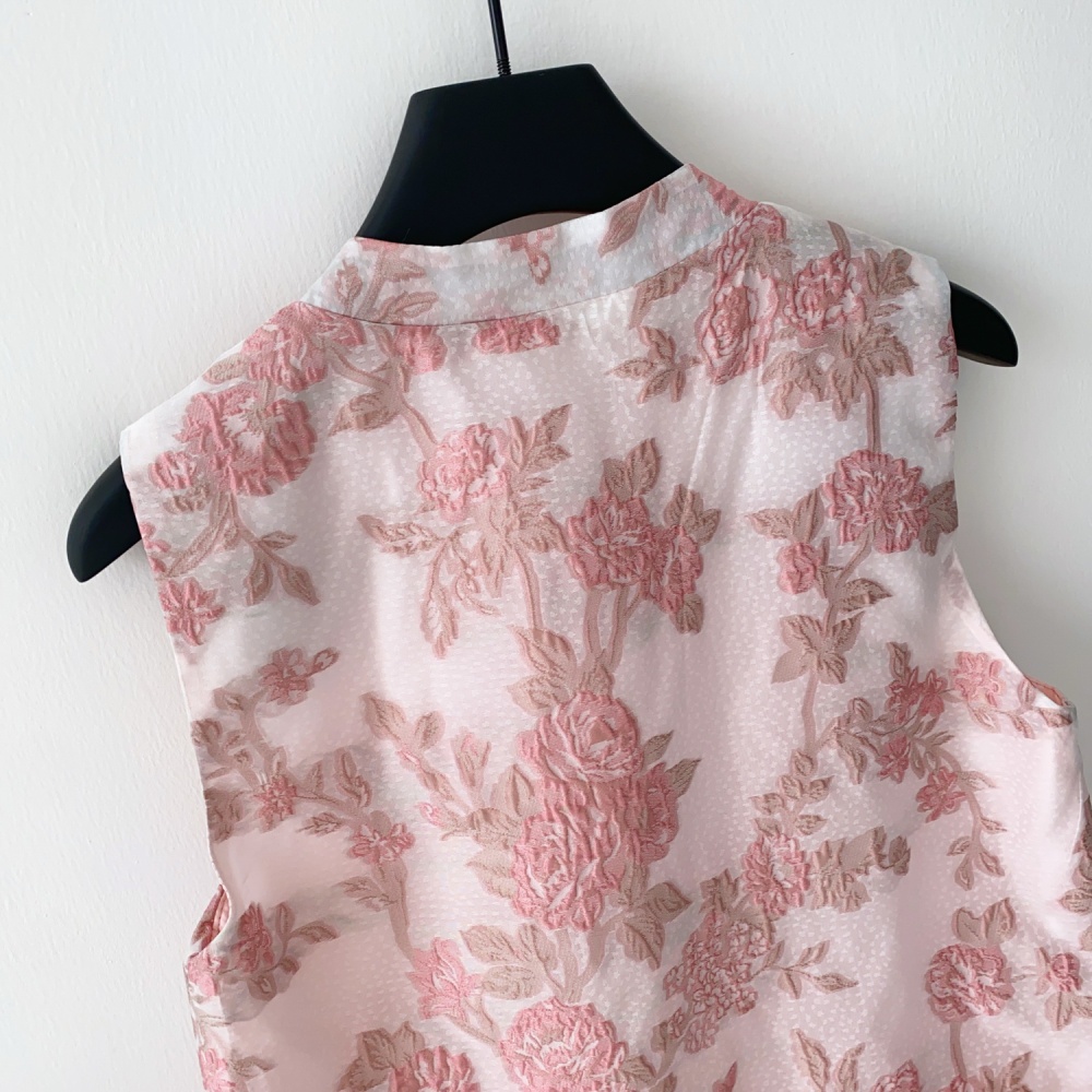 Summer splice cardigan embroidery tops for women