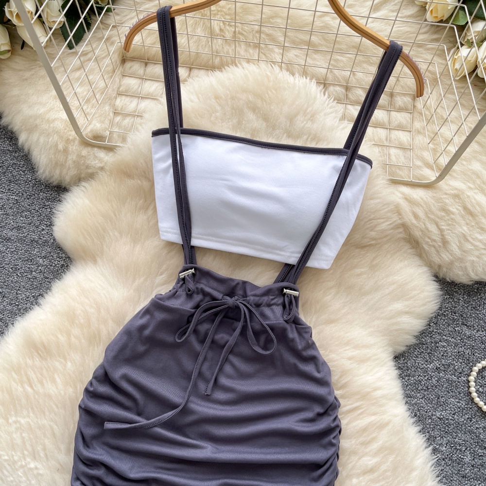 Enticement vest short skirt a set for women