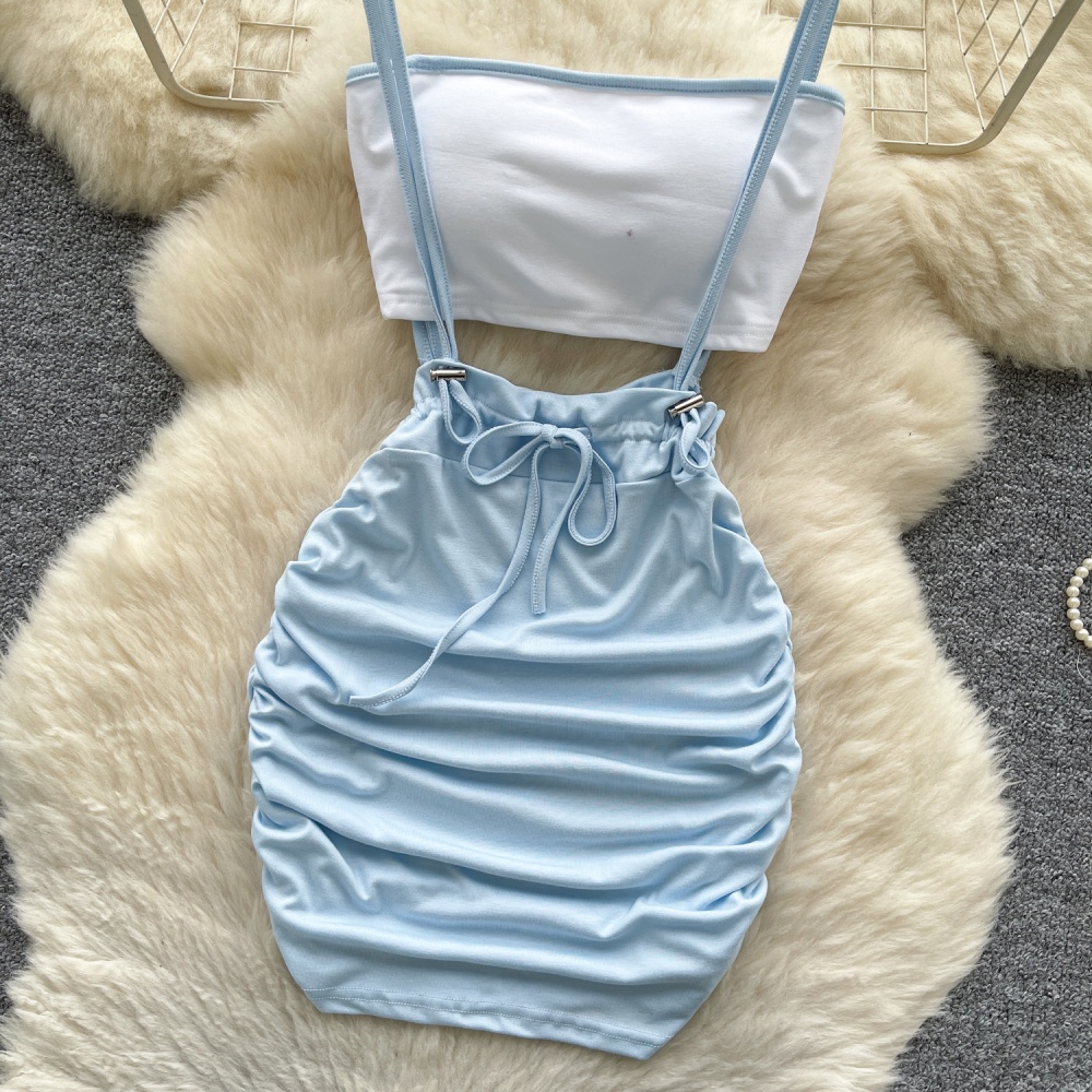 Enticement vest short skirt a set for women