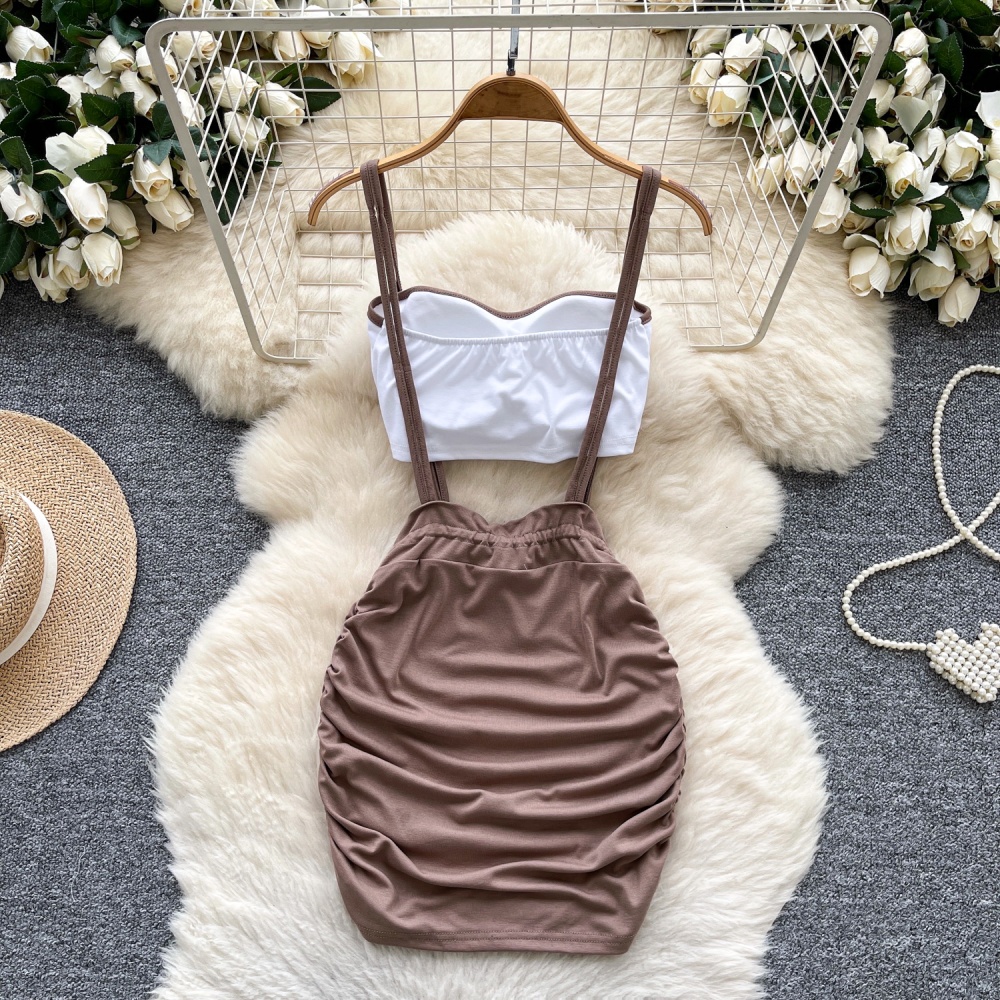 Enticement vest short skirt a set for women