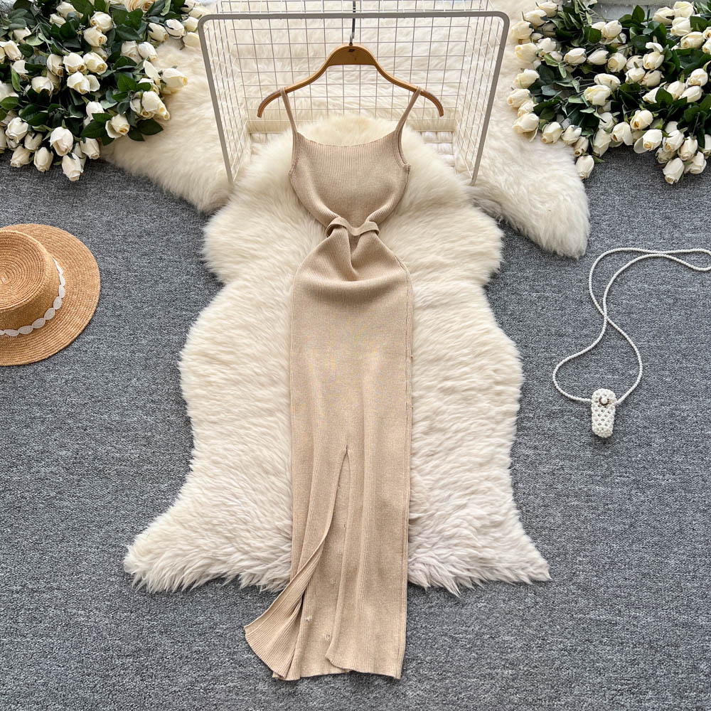 Sequins summer beading long dress sling sexy dress