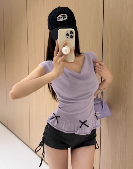 Slim sleeveless tops knitted vest for women