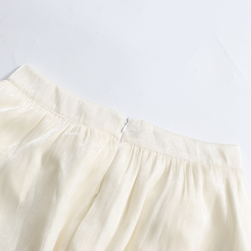 Summer high waist bud skirt bubble skirt for women
