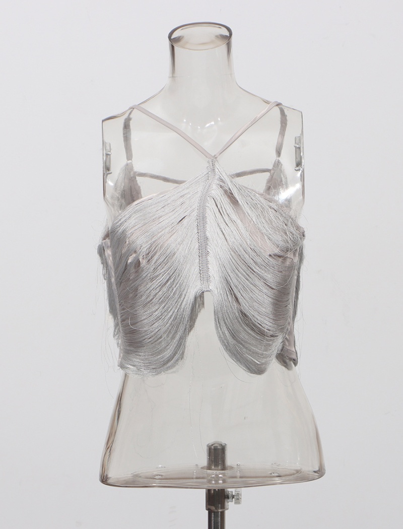 Halter sexy vest irregular sleeveless tops for women
