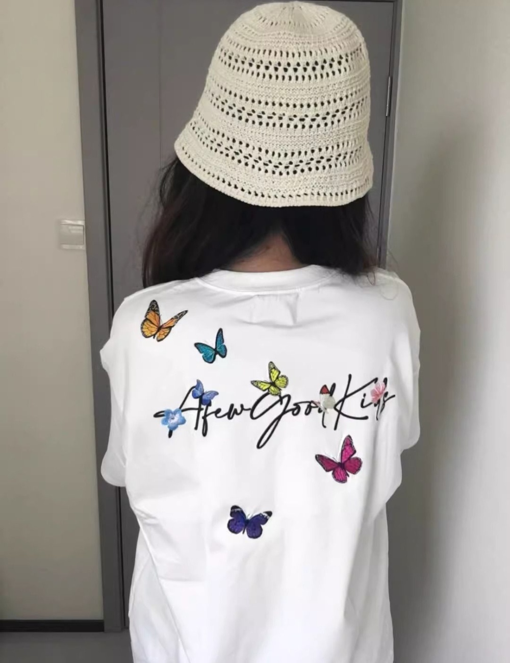 Cotton large yard sweet short sleeve T-shirt