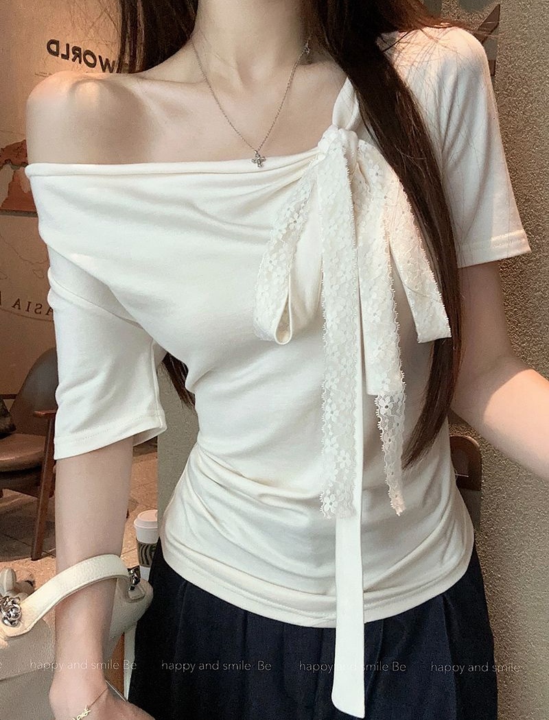 Slim short summer T-shirt modal short sleeve tops for women