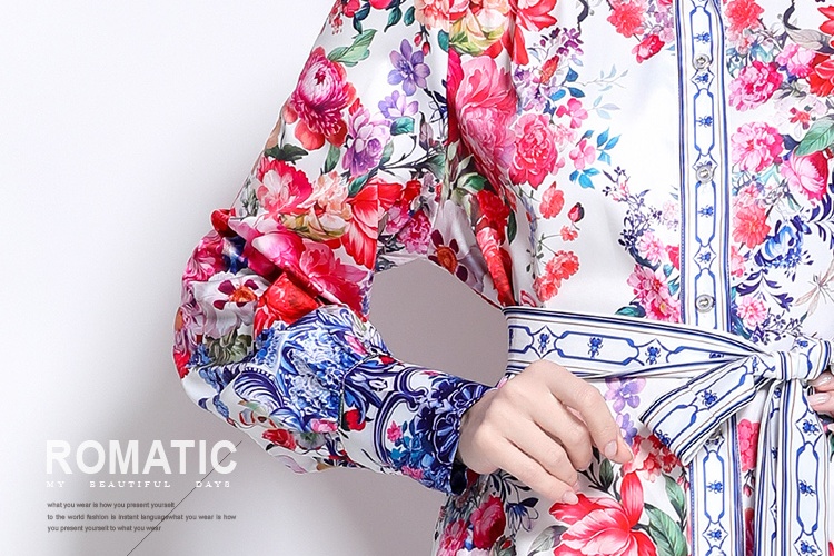 European style court style cstand collar dress