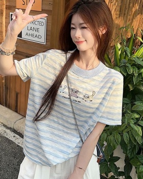 Fashion short sleeve T-shirt Korean style cartoon tops