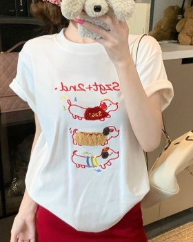 Korean style T-shirt tops for women