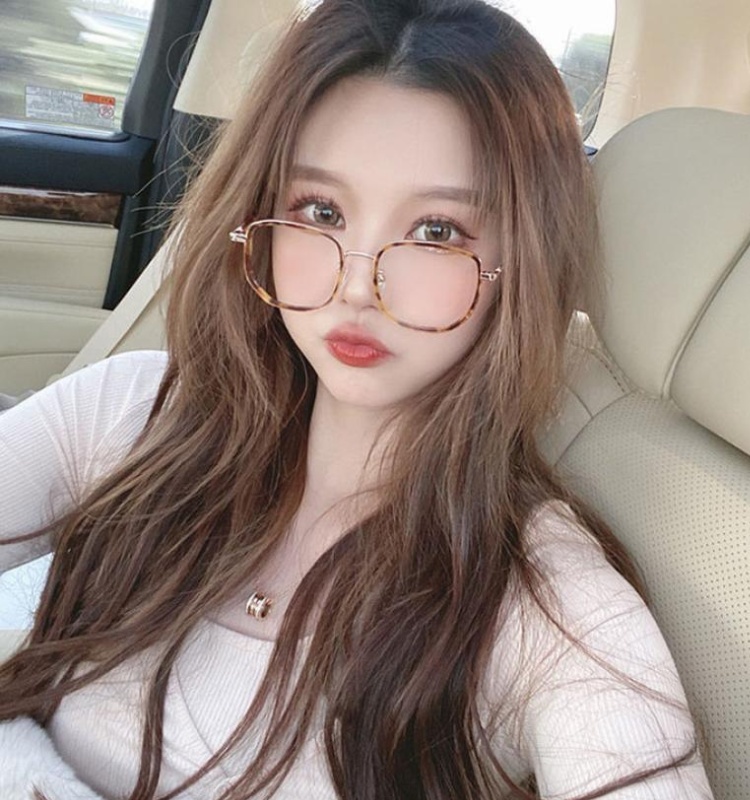 Myopia retro glasses plain glass glasses frame for women