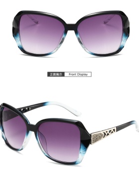Big frame retro European style fashion Sunglasses for women