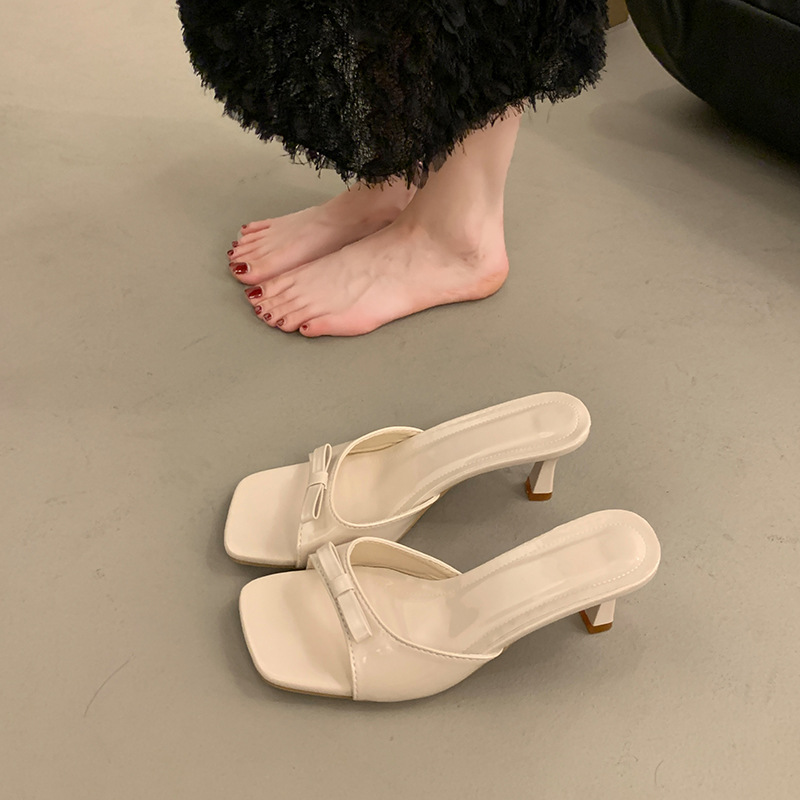 High-heeled cozy sandals fine-root wears outside shoes
