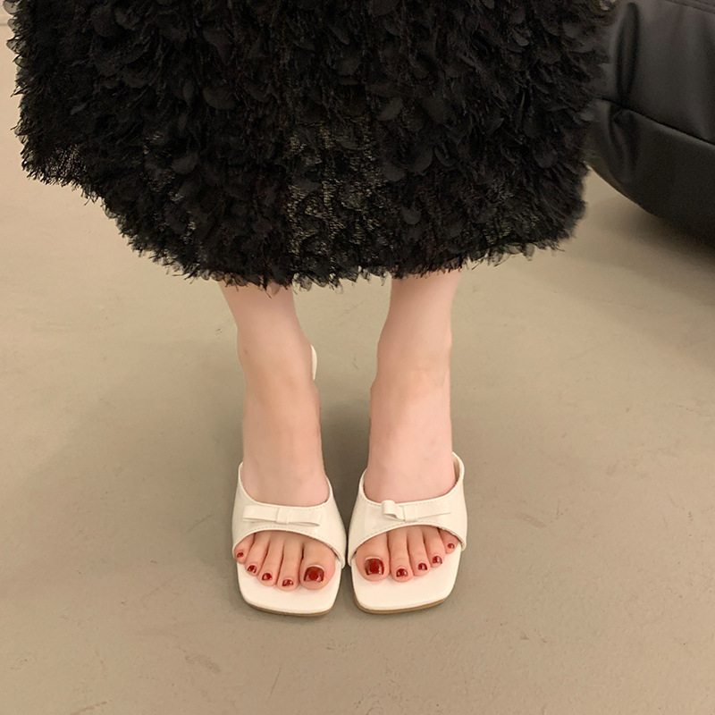 High-heeled cozy sandals fine-root wears outside shoes