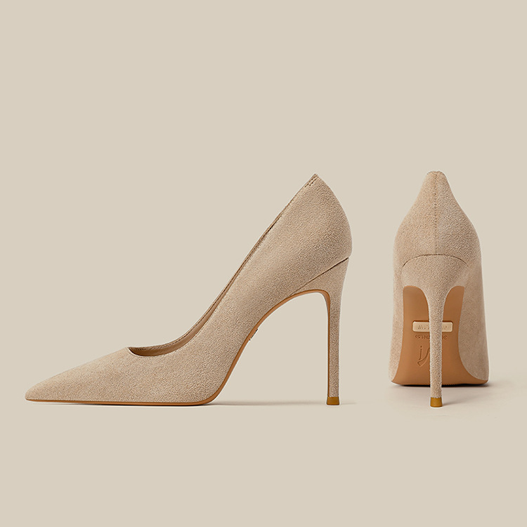 Sexy fine-root high-heeled shoes pointed shoes for women