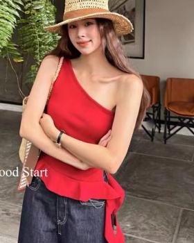 Temperament tender tops sweet small shirt for women
