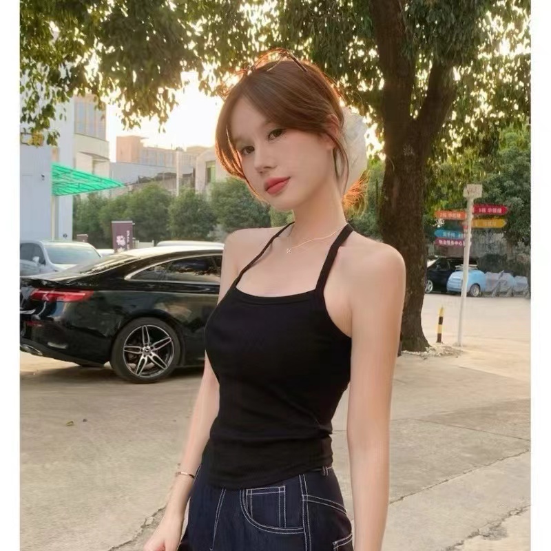Wears outside beauty back small sling halter Bra for women