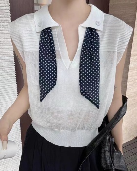 All-match sleeveless tops show young summer T-shirt for women