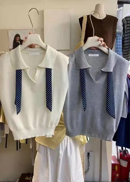 All-match sleeveless tops show young summer T-shirt for women
