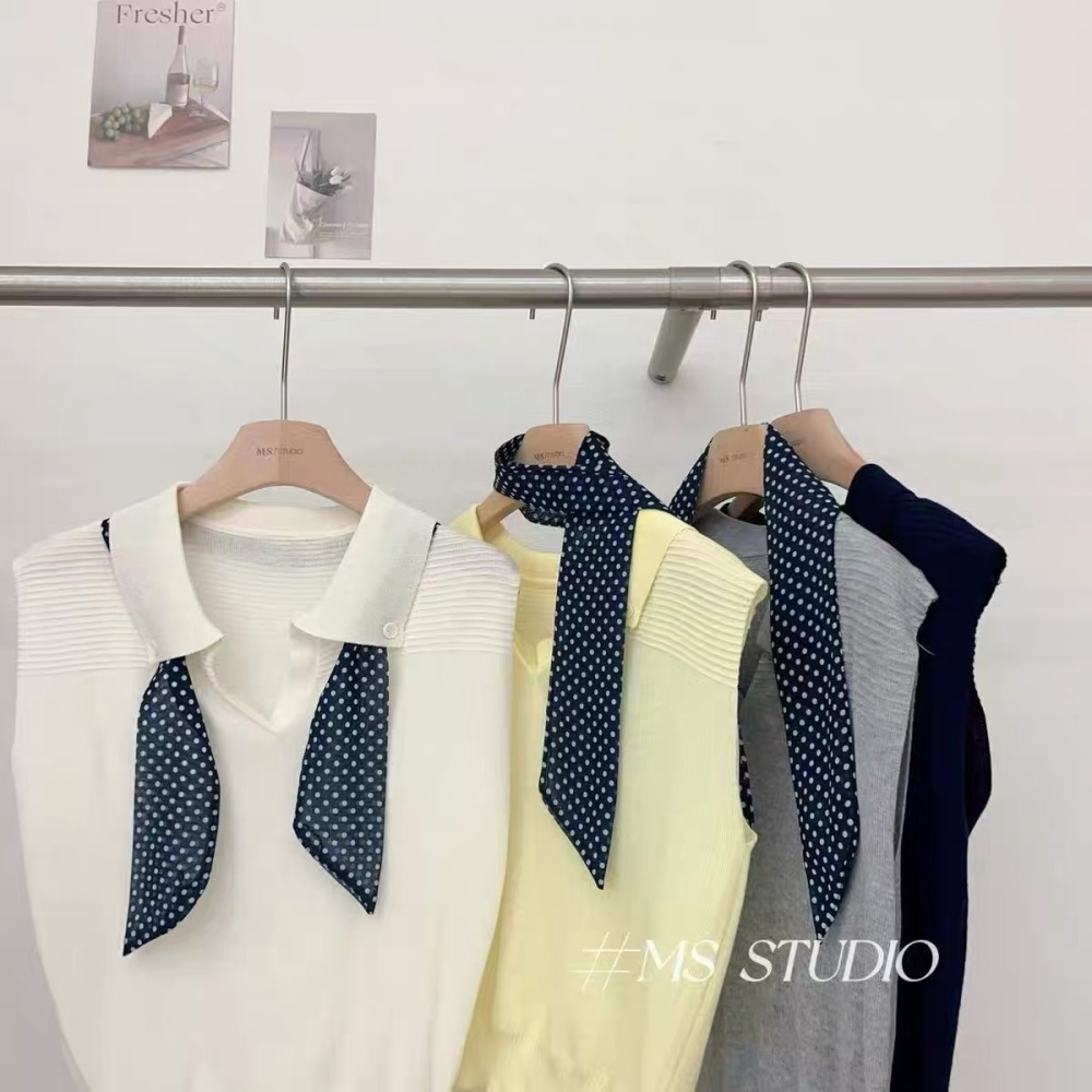 All-match sleeveless tops show young summer T-shirt for women