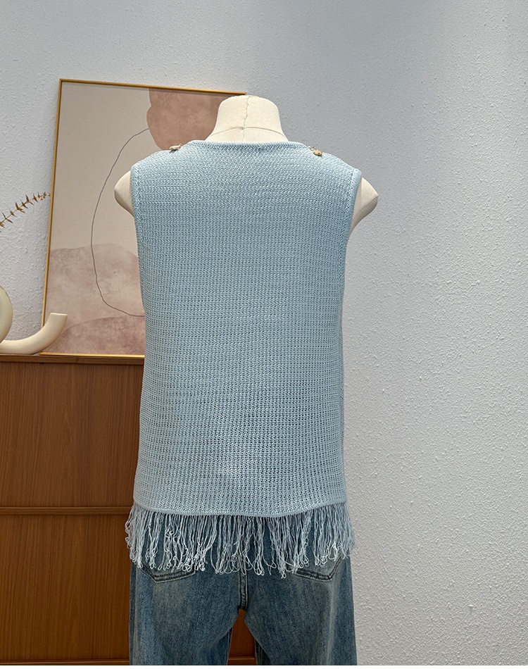 Tassels all-match small tops summer tender vest