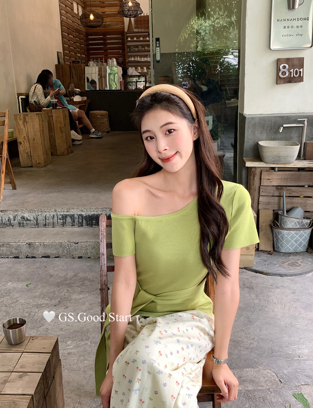 Bandage sloping shoulder tops slim small shirt