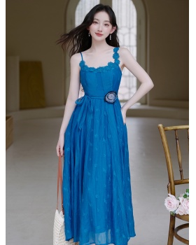 Vacation France style sling dress