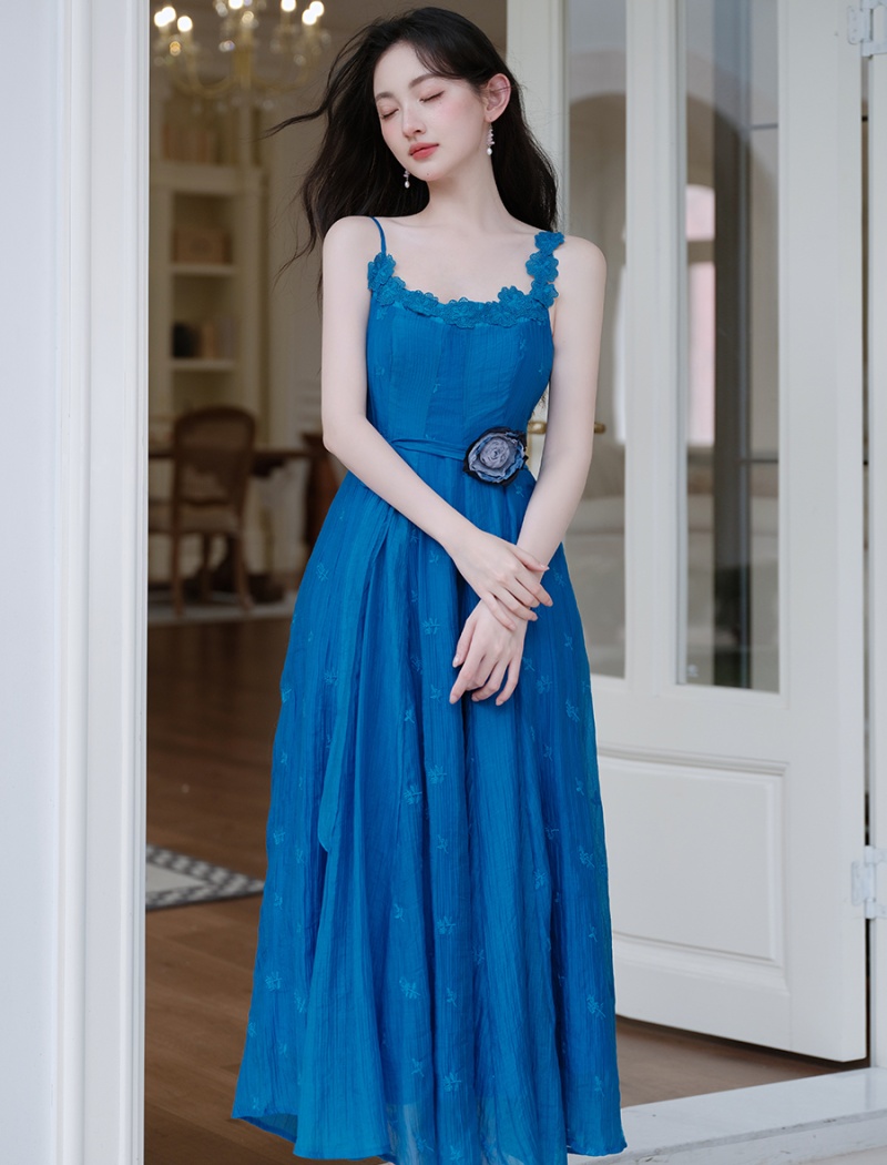 Vacation France style sling dress