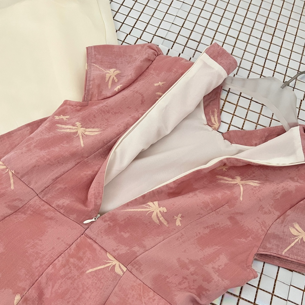 Small dragonfly dress Pseudo-two cheongsam