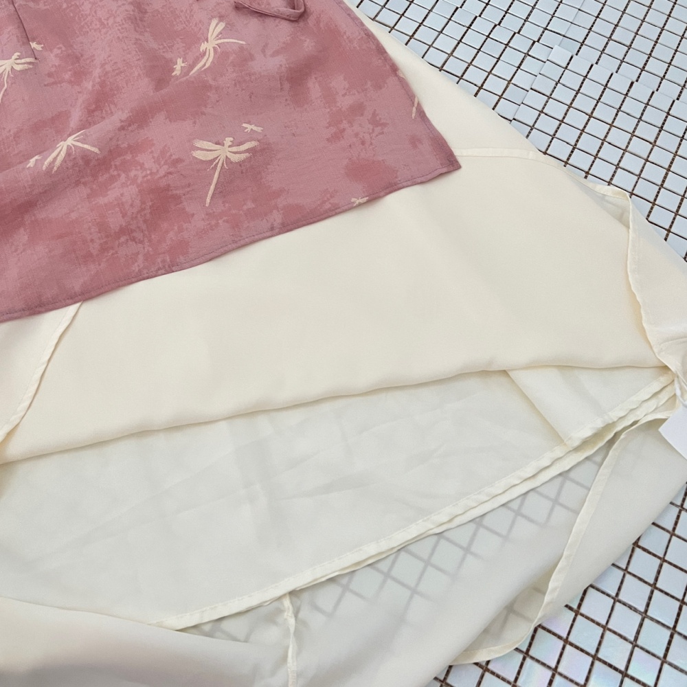 Small dragonfly dress Pseudo-two cheongsam