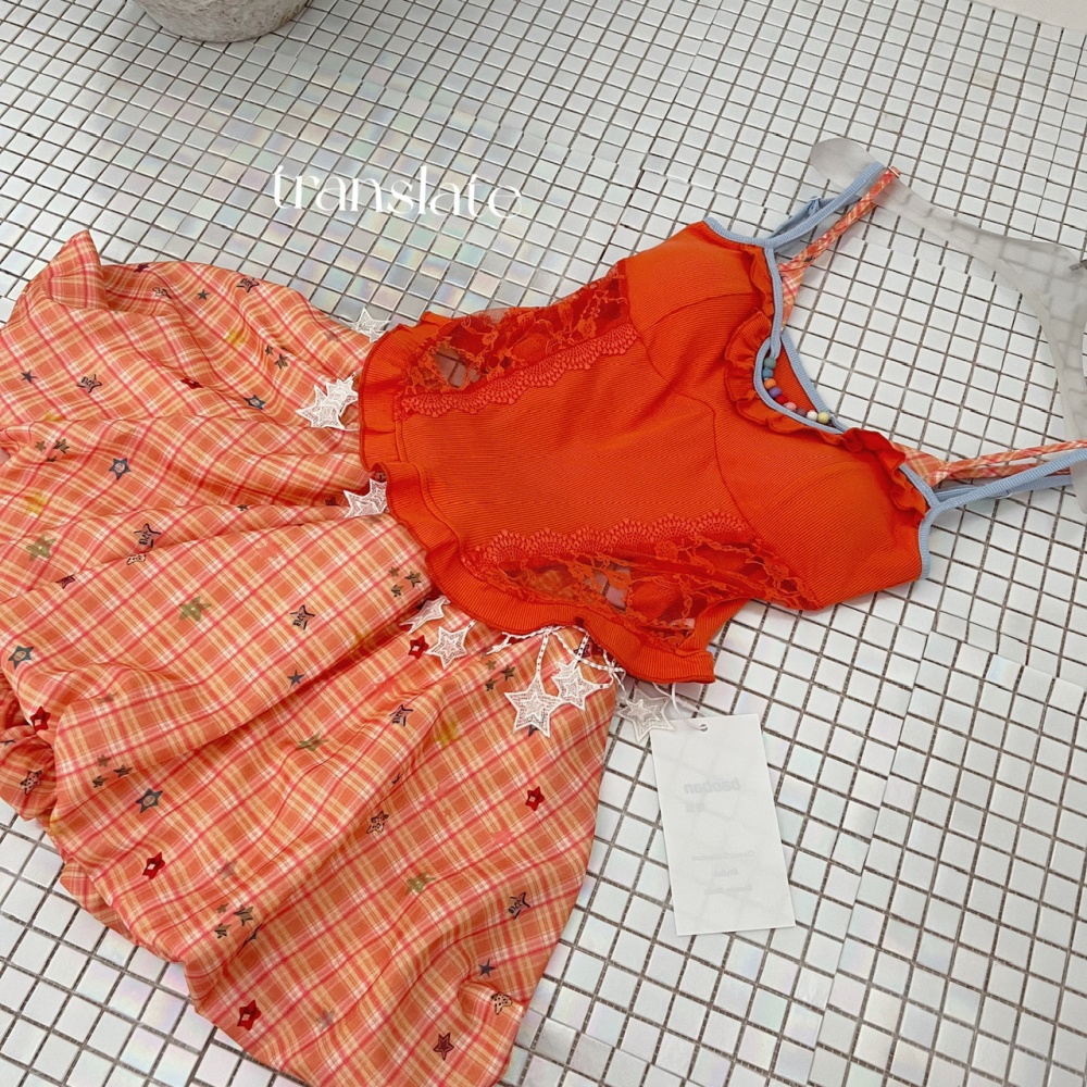 Sweet enticement tops slim short skirt a set for women