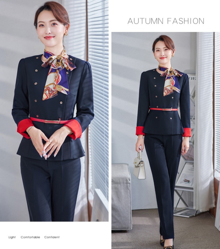 Fashion temperament coat autumn uniform a set for women