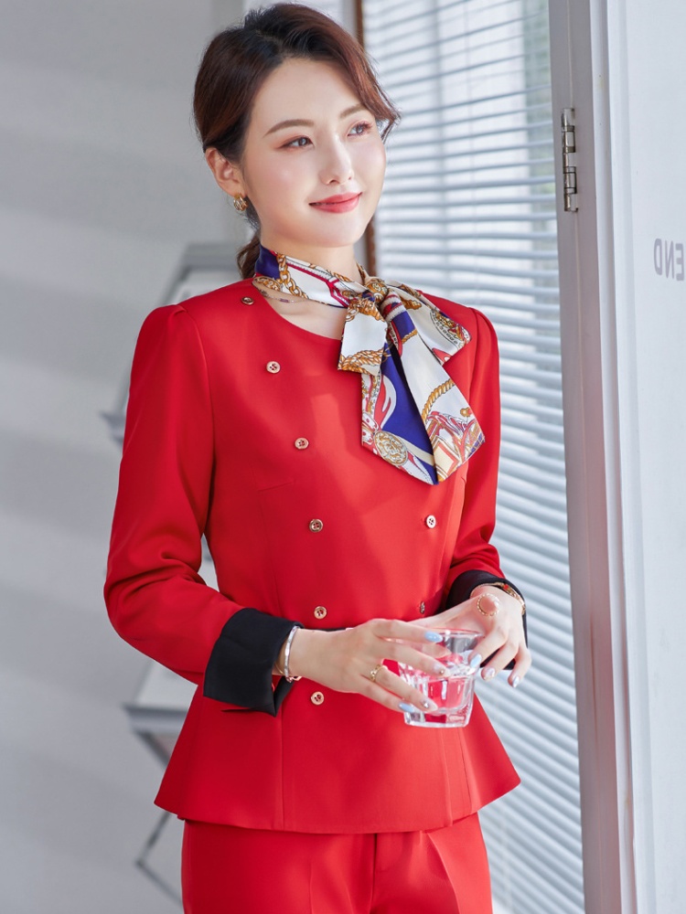 Fashion temperament coat autumn uniform a set for women