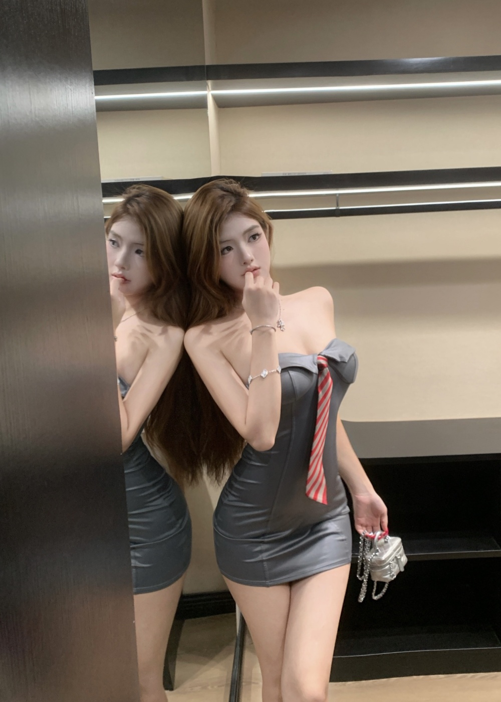 Fashion tight T-back halter package hip dress for women