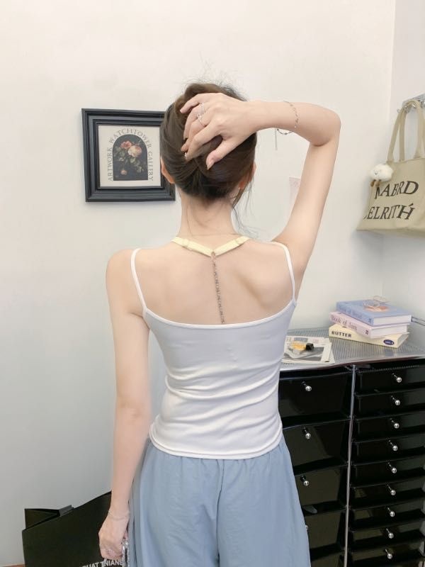 Shackle tops wrapped chest vest 2pcs set