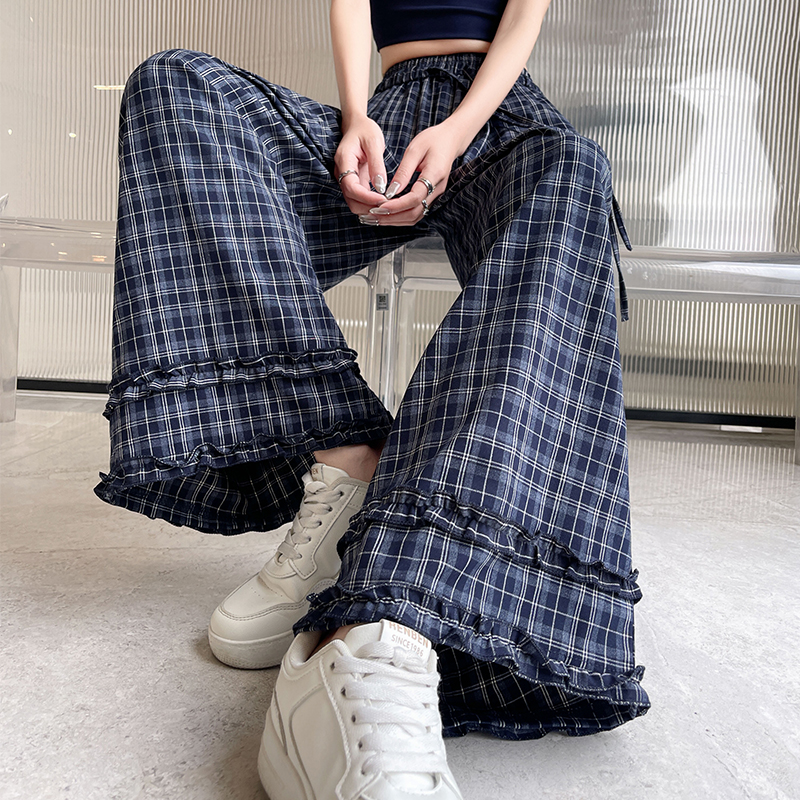 All-match Casual wide leg pants slim drape long pants