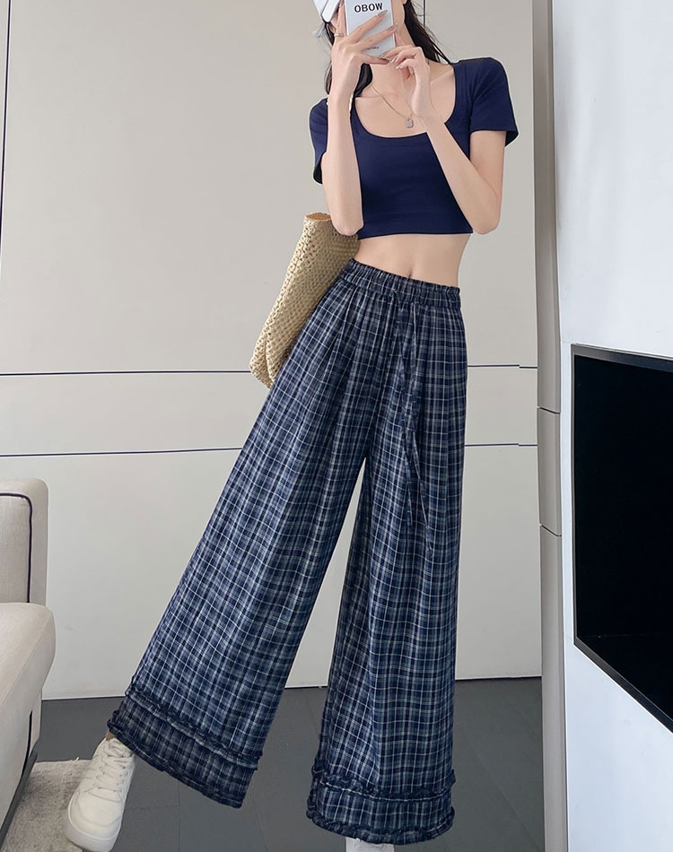 All-match Casual wide leg pants slim drape long pants