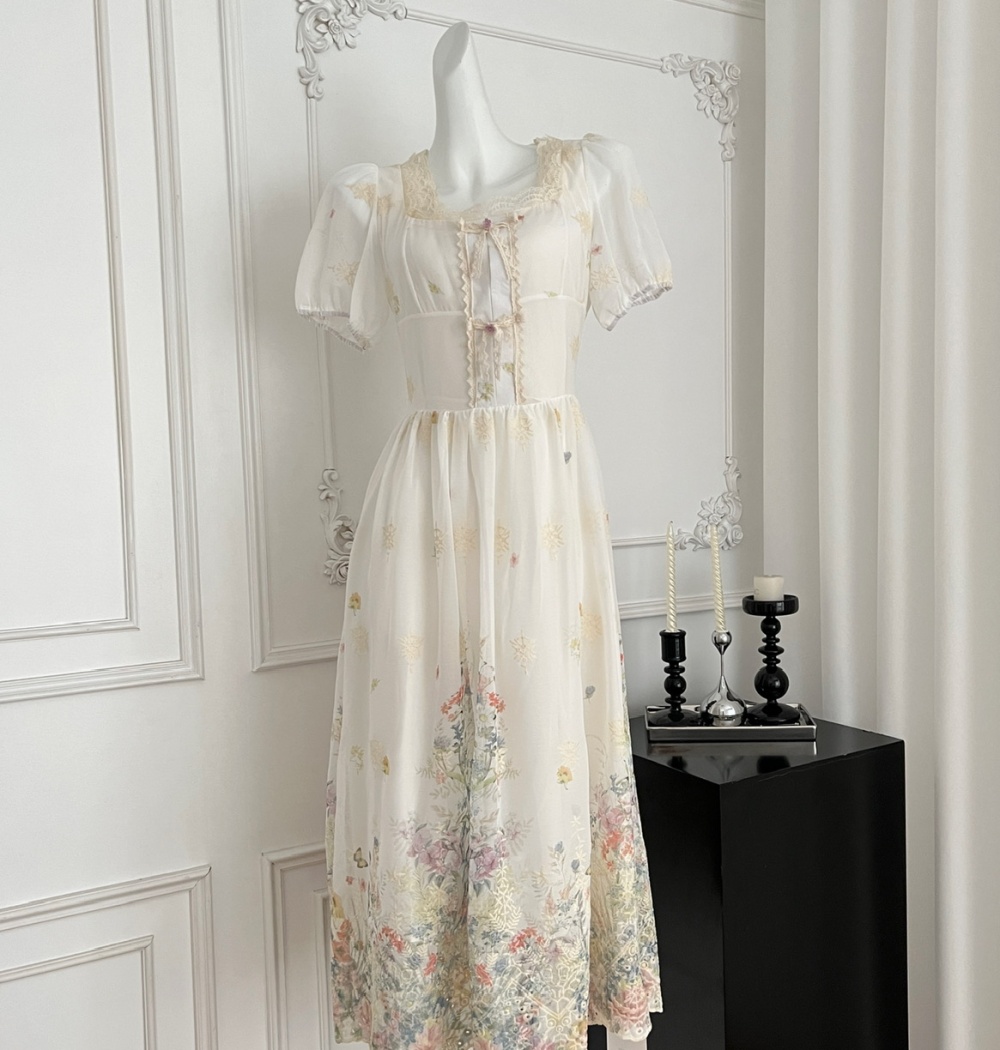 Temperament lady long dress niche dress